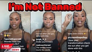 Claressa Shields FIRES BACK LIVE 👀 “I’m NOT Banned From Boxing!” also karlissa live