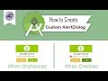 How to Create Custom AlertDialog in Android Studio | CustomAlertDialog | Android Coding