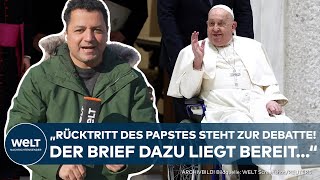 PAPST FRANZISKUS: Trotz gebessertem Gesundheitszustand wird der Rücktritt diskutiert!