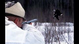 Охота на тетерева зимой на лунках. Winter hunting on a black grouse in the holes.