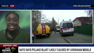 NATO says Polish blast likely caused by Ukrainian missile: Dr. Dorcas Ettang