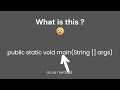 What Does 'public static void main' ACTUALLY Mean? (Java Explained!)