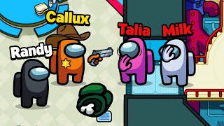 Talia Throws Her Impostor Game! (Among Us Sheriff Mod)