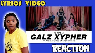 [XG TAPE #2] “GALZ XYPHER” (COCONA, MAYA, HARVEY, JURIN) Color Coded Lyrics Reaction