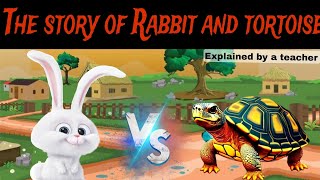 The story of rabbit and tortoise | kachwa or khargosh ki kahani | hindi story | Explained by a ma'am