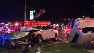Five people were injured in a hit-and-run crash in Taylorsville