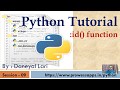 #9 Python Tutorial for Beginners | id() function in Python