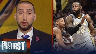Nick and Cris talk LeBron's game vs Mavs, D'Antoni on resting players | FIRST THINGS FIRST