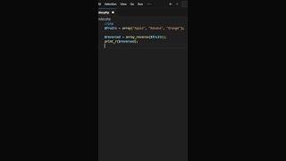 Array reverse in PHP