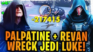 Emperor Palpatine and Darth Revan Counter Jedi Knight Luke HARD + Best Jedi Luke Team Composition?