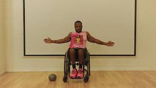 Paraplegic teaches Beginners exercise video for kids,adults, and people with disabilities