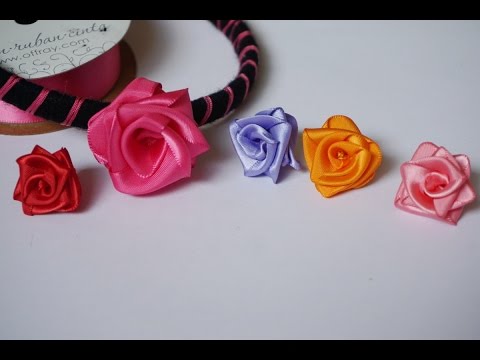 How to make a beautiful ribbon rose headband How to make a beautiful ribbon rose headband