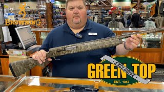 Travis Introduces The New Green Top Exclusive Browning A5 Shotgun with 24 Mossy Oak Bottomland Camo