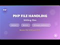 PHP File Handling: Mastering File Writing with fwrite(), fputs(), and file_put_contents()