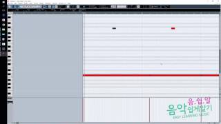 [음쉽알]HD감상 강의 큐베이스 25강 -  트랩 리듬 입력