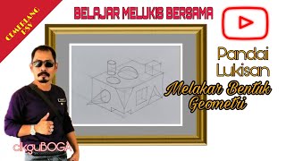 Asas Lukisan | Cara Melakar Bentuk Geometri (Bentuk Abstrak)