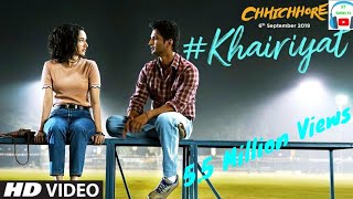 Khairiyat (Full Video) | Chhichhore | Nitesh Tiwari | Arijit Singh | Sushant, Shraddha | Kapoor