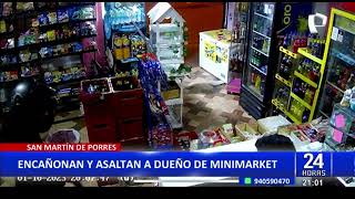 SMP: delincuentes armados roban minimarket y siembran el terror en el distrito