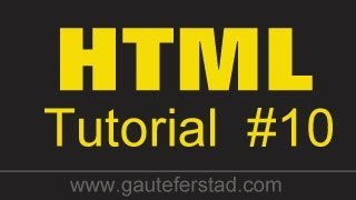 HTML Tutorial 10 Creating Internal Links - Linking your pages together - Part 1