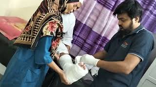 পায়ের গোড়ালি ভাঙ্গায় প্লাস্টার কি লাগবে? How to Apply Below knee Plaster Cast In foot Fracture?