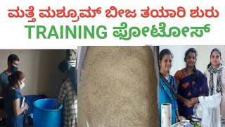 🍄ಅಣಬೆ ಬೀಜ ತಯಾರಿ ಶುರು |🍄|Mushroom spawn preparation |🍄|Glimpses Of Mushroom Training