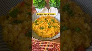 Bisi Bele Bath in just 30 mins 😍| Karnataka famous bisi bele bath recipe | #food #trending