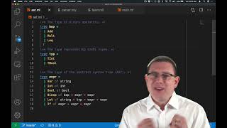 Adding Types to SimPL Interpreter | OCaml Programming | Chapter 9 Video 33
