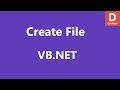 VB.Net Create File