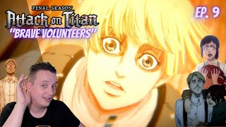 BRAVE VOLUNTEERS | Attack on Titan Season 4 Episode 9 Reaction / Review