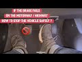 If the brake fails on a motorway / highway,  how to stop the vehicle ? #shorts