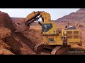 komatsu pc 2000 shovel loading cat 777d u0026 komatsu hd 785