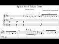 Chick Corea’s Intro on Spain (Tokyo 2019) Transcription (free pdf in description)
