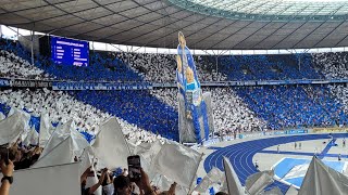 130 Jahre Hertha BSC 💙🤍 Choreo und Stimmung beim 1:1 gegen Frankfurt!
