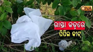 ରାସ୍ତାକଡରେ ପିପିଇ କୀଟ,  ଲୋକେ ଭୟଭୀତ// Rasta Kadare PPE Kit