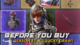 Season 11 All Lucky Draws | Season 11 2022 Lucky Draws Leak | COD Mobile