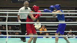 2023 12 24 全日本女子ジュニア　LF級　決勝　田口永真　対　長谷部桃子　BOXING