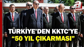 Başkan Erdoğan Kıbrıs Barış Harekatı'nın 50. Yılı Törenleri İçin KKTC'de | A Haber