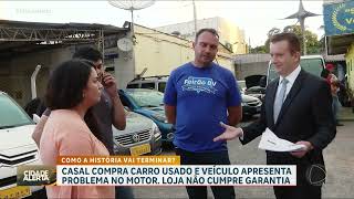 'Patrulha do Consumidor': casal compra um carro usado que apresenta problemas no motor