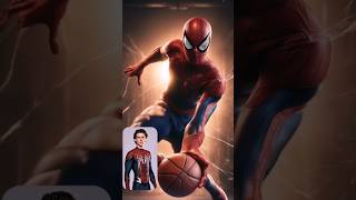 Spiderman in basketball💥Marvel and DC characters, but in basketball! #marvel #superheros #shorts #dc