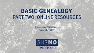 Basic Genealogy, Part 2: Online Resources, Free and Subscription