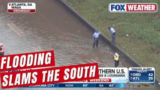 Heavy Rain Slams the South with Flood Watches Issued For Parts of Texas and Louisiana