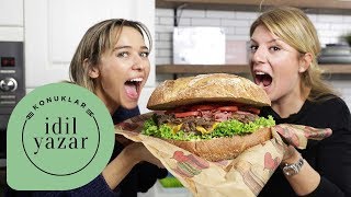 DEV Hamburger Yapımı | Esen Blake ile Hamburger Tarifi | İdil Yazar ile Yemek Tarifleri