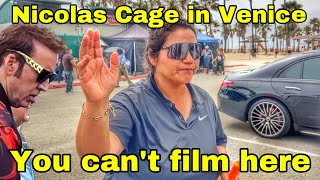 Nicolas Cage on Movie set / Security called Police to make me leave