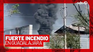 🚨¡Última Hora! Fuerte incendio en Guadalajara; se desconoce si hay víctimas