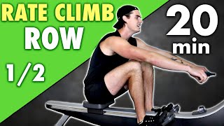 Progressive Rowing Rate Climb Cardio Workout (1 of 2)