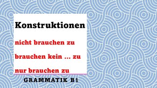 Konstruktionen mit \