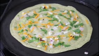 ಆರೋಗ್ಯಕರ ಹೆಸರುಕಾಳು - ಓಟ್ಸ್ ದೋಸೆ !! Crispy Green gram - Oats Dosa | Pesarattu Dosa