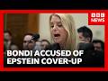 Fury in Congress as Epstein victims accuse US Justice Dept of cover-up | BBC News
