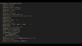 Python Print Function In Ten Minutes