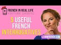 French in Real Life: 5 French INTERROGATIVE Words / How to ask QUESTIONS in French #Shorts